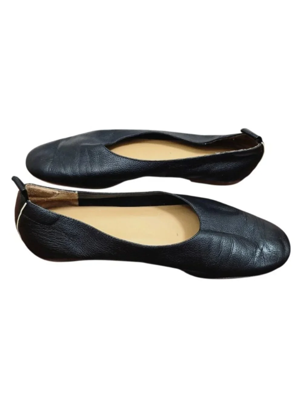 Everlane The Day Glove Ballet Flats Black Leather Slip On Shoes Women's US 7